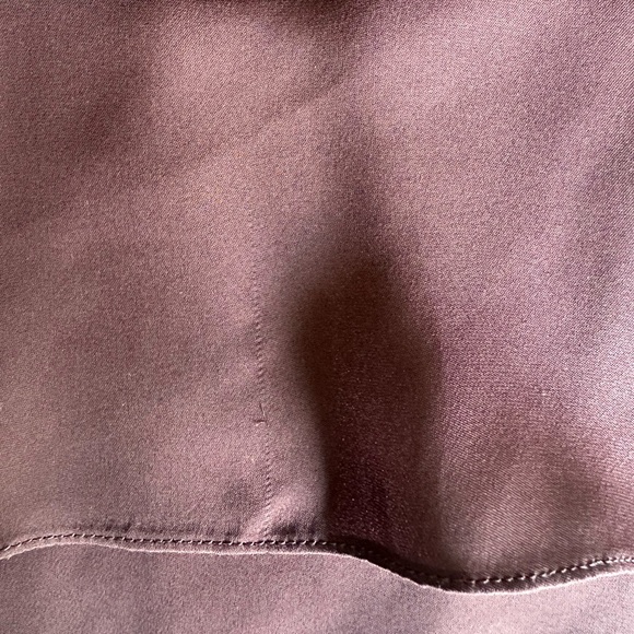 Theory silk sleeveless burgundy layered tank in size S. - Picture 7 of 8